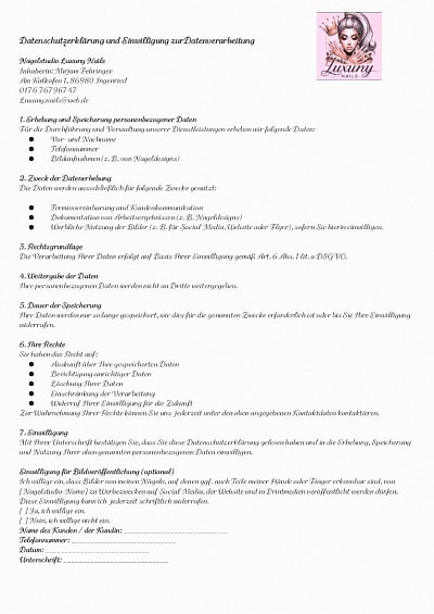 Datenschutz